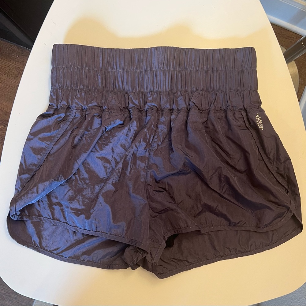 Free People Purple High Waisted The Way Home Shorts L